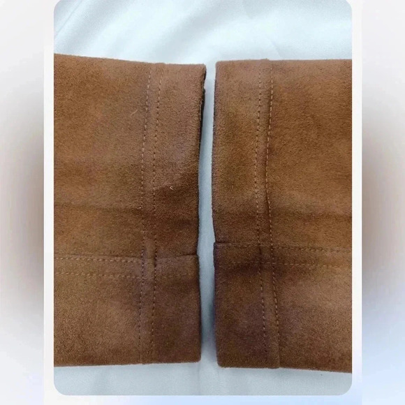 Ivanka Trump Faux  Suede Brown Stretch Pants Size P (12) - Picture 8 of 12
